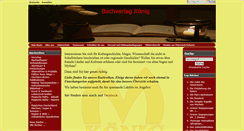 Desktop Screenshot of buchverlag-koenig.de