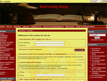Tablet Screenshot of buchverlag-koenig.de